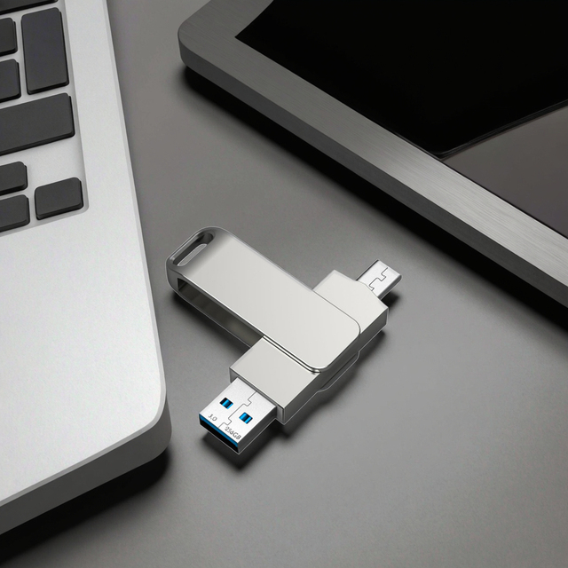 1TB OTG Large Capacity Metal Pendrive with Type C+USB Interface 8GB 16GB 32GB 64GB 128GB 256GB 512GB USB2.0 USB3.0