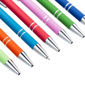 ปากกาสไตลัสแบบสัมผัสหน้าจอ ยางนุ่ม สีสันสดใส เปลี่ยนไส้ได้ ของขวัญธุรกิจส่วนตัว ปากกาลูกลื่นโลหะ สำหรับใช้ในงานส่งเสริมการขาย - Product Image 2