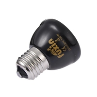 Lampe chauffante pour animaux de compagnie 25W 50W 75W 100W E27, émetteur céramique infrarouge noir, ampoule chauffante, lampe pour reptiles, 220-230V