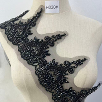 WTP-1556 Garniture de ceinture en dentelle française faite à la main avec strass pour robe de mariée, patch DIY, style fantaisie, traditionnel, sexy, mignon et simple
