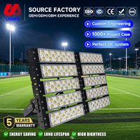 Projecteur extérieur à haute luminosité, lentille en aluminium PC, 50W 100W 120W 150W 200W 250W 300W 400W 500W 600W 800W 7070SMD, projecteur LED