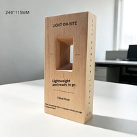 Trophées en bois massif sur mesure, thème étoile à cinq branches, récompenses annuelles pour les employés, gravure créative, durable, marque Dehao
