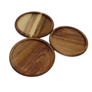 Palette en bois personnalisée Planches de service en bois Sous-verres en noyer pour boissons chaudes et froides à un prix abordable - Product Image 4