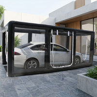 Tente de voiture gonflable portable en PVC, garage avec impression de logo personnalisé, abri extérieur gonflable