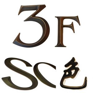 Insegne 3D <span class=keywords><strong>a</strong></span> Forma di Cuore in Rame e Alluminio per Hotel ed Edifici, Lettere, Numeri, Testo Pubblicitario, Insegna da Parete Prodotta in Cina - Product Image 3