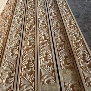 Modanature Decorative in legno intagliato decorazione d'interni a strisce modanature in legno massello modanature corona per mobili - Product Image 1