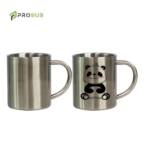 Prosub 8oz כוסות לעדן ספלי קפה עם ידית נירוסטה קיר כפול קמפינג החסר סובלימציה כוס - Product Image 2
