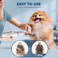 2023 vente chaude kit de toilettage pour animaux de compagnie sans fil 4 en 1 électrique chiens chats tondeuse à cheveux chat broyeur à ongles avec détachable 4 têtes