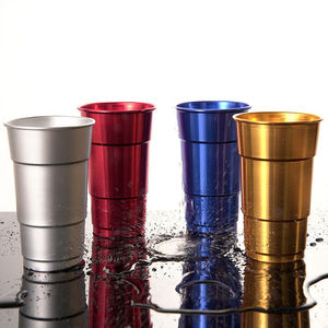 Taza de metal de aluminio personalizada para beber, juego de vaso de regalo, bebida fría de <span class=keywords><strong>pinta</strong></span>, taza de cerveza de viaje al aire libre de aluminio - Product Image 3