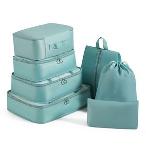 Ensemble de voyage de luxe 7-en-1 personnalisé en usine, sacs de rangement légers et durables pour bagages, lot de 7 sacs de voyage et de sport - Product Image 2