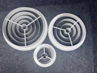Système de ventilation Hvac en alliage d'aluminium Diffuseurs annulaires Buse à jet Diffuseurs d'air avec cadre de montage