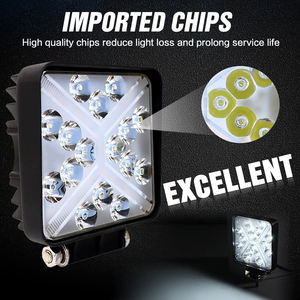 4 Inch 48w Led Work Light 16 Led Square Motorcycle Spotlight 12v 24v Foglamp 4x4 Light For Jeep Atv Utv Suv Truck Tractor - Product Image 2