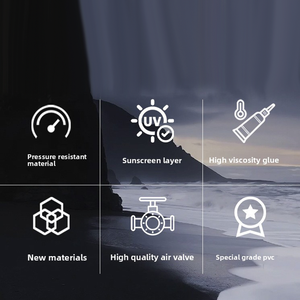 เรือเล่นน้ำสำหรับกิจกรรมทางน้ำ เรือเป่าลมสำหรับเล่นน้ำ จักรยานน้ำเป่าลมแบบใช้เท้าปั่นสำหรับหนึ่งคน ทำจากพีวีซี - Product Image 4