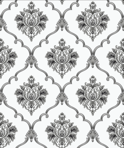 Papier peint PVC à motif damassé, papier peint classique pour murs - Product Image 2