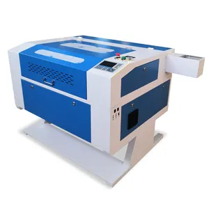 Mesin pengukir CO2 100W 5070, Laser untuk pemotongan kotak tampilan akrilik