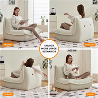 Fauteuil compressible, canapé paresseux, chaise individuelle Tatami, mobilier de luxe pour salon, chambre, maison, hôtel