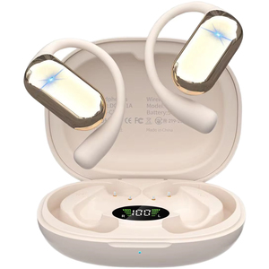 Auriculares deportivos inalámbricos con gancho para la oreja, Auriculares deportivos inalámbricos para juegos, auriculares de baja latencia con tecnología de transmisión de sonido direccional - Product Image 1