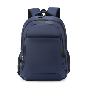 Men's <b>Backpack</b> <b>Large</b> Capacity 16-Inch Laptop Bag Travel Business School Bag Black Gray Blue Solid Color - Product Image 3
