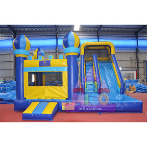 Château gonflable classique avec toboggan aquatique, aire de jeux gonflable en PVC de qualité commerciale, château gonflable pour enfants - Product Image 3