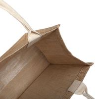 Nouveau sac fourre-tout en toile de jute réutilisable pour le shopping, la plage, les courses, pour femmes