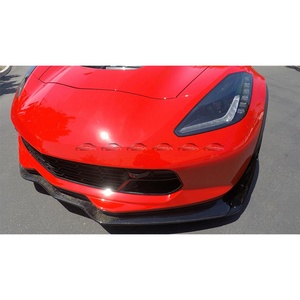 Stage 3 Car Front Bumper Spoiler Winglet <b>Splitter</b> Lip Carbon Front Chin Lip for Chevy Corvette C7 2013+ - Product Image 1