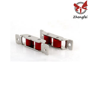 <span class=keywords><strong>Roulettes</strong></span> de <span class=keywords><strong>porte</strong></span> coulissante en PVC de haute qualité, en alliage chromé, avec poulie en plastique - Product Image 2