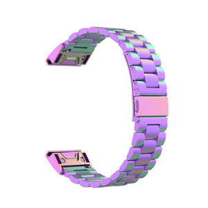 Quick Fit 20/22/26MM Bracelet en métal en acier inoxydable Bracelet de luxe pour <span class=keywords><strong>Garmin</strong></span> <span class=keywords><strong>Fenix</strong></span> 7 7S 7X 6 <span class=keywords><strong>6X</strong></span> <span class=keywords><strong>Pro</strong></span> 5 5X Plus 3HR Smartwatch - Product Image 1