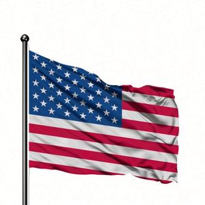 China Manufacturer Custom American <b>Flag</b> with Your Own Design Polyester Flying Style Custom Logo Available - Product Image 1