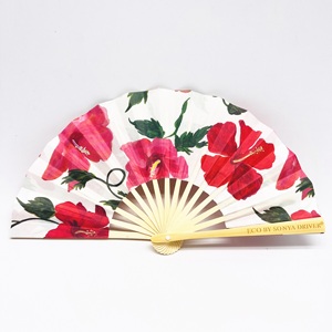 Ventilador de Mano Plegable de Tela con Logotipo Personalizado, Mini Ventilador de Mano para Mujer, Venta al por Mayor, Ideal para Bodas, Verano - Product Image 1