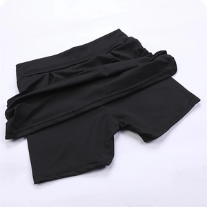 Plus-size women's skWomen's Solid Color High Waisted Pleated Skirts Inner Pocket <b>Quick</b> Drying Sports Short Running Fitness - Product Image 3