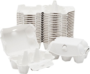 Bandeja Porta Huevos de Pollo Biodegradable Vacía para el Hogar, Cocina, Granja, Envase de Pulpa de Papel para Huevos - Product Image 3
