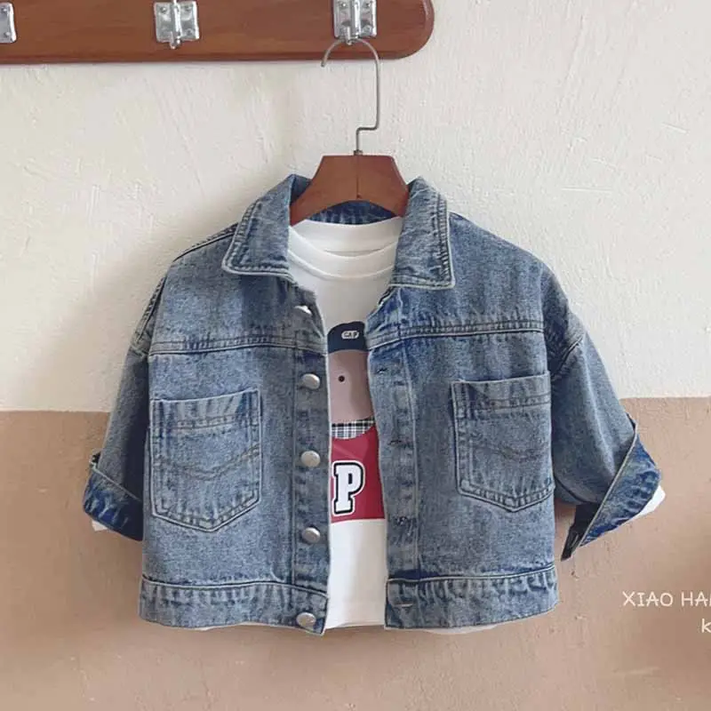 1-6 years old Factory Shipping Baby Jackets Outwears Fashion Denim Jacket For Kids Children Fall Jacket