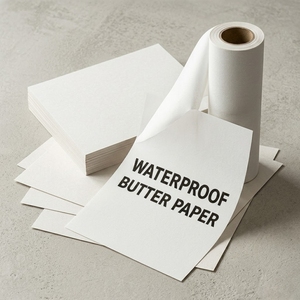 High Performance 1 Side Coated Waterproof Butter Paper <b>Sheets</b> for Secure Food Handling Packaging Solutions Clean White Finish - Product Image 1