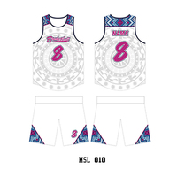 Ensemble complet d'uniformes de basket-ball imprimés sur mesure, veste sans manches, pantalon, maillots personnalisés pour l'équipe, 100% polyester