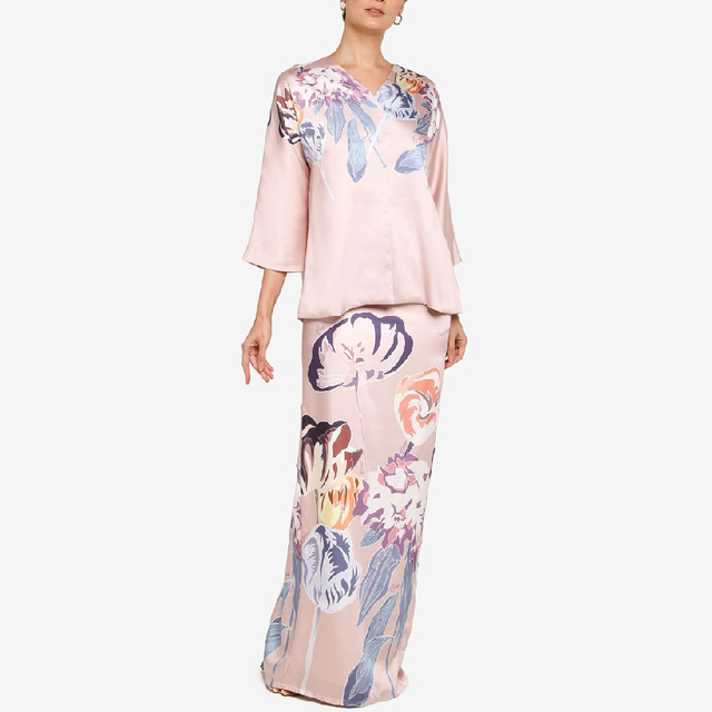 SIPO Muslim Abaya for Women and Ladies Solid Color Pleated Ruffle Loose Modest Maxi Silk Dress Modern Arabic Dress Female