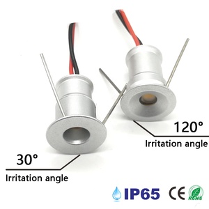 Impermeabile IP65 15mm ritaglio 12V 1W Mini luce a <span class=keywords><strong>LED</strong></span> da incasso piccoli faretti per <span class=keywords><strong>cucina</strong></span> soffitto vetrina vetrina - Product Image 2