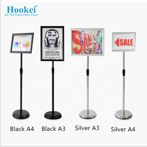 Stand Menu <span class=keywords><strong>A3</strong></span>, Display Poster Lantai, Bingkai Poster 24x36, Penyangga Kertas yang Dapat Disesuaikan - Product Image 4