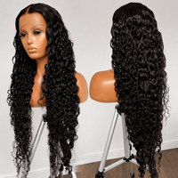 Perruque frontale en dentelle HD en cheveux indiens bruts, 100% sans colle, en cheveux humains vierges avec cuticules alignées, perruque complète en dentelle pour femmes noires