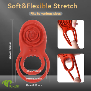 TT FOREST Giocattolo Sessuale Maschile per Adulti, Stimolatore Clitorideo, Vibratore Indossabile con Controllo Remoto App per Coppie, Anello per Mutandine Senza Mani - Product Image 3