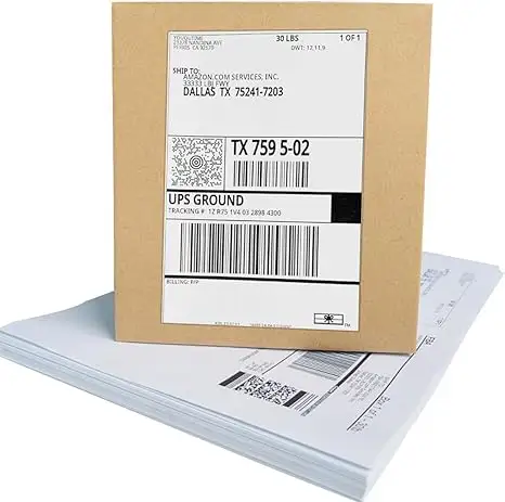 100 Vellen A4 21X29.7 Wit Papier Zelfklevend Stickerlabel Voor Laser Inkjet Printer