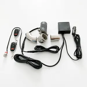 थोक मोटरसाइकिल इलेक्ट्रिक निकास 38 मिमी 1.5 "कटआउट वाल्व किट रिमोट मैनुअल स्विच डबल कंट्रोल मोटर बाइक पाबी निकास - Product Image 1