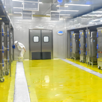 Chambre froide commerciale sur mesure pour cuisine centrale, entrepôt frigorifique, chambre de réfrigération à taille personnalisée avec commande automatique du moteur pour la restauration