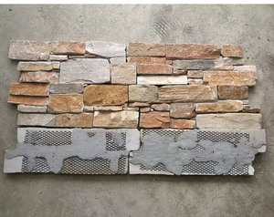 Tấm Ốp Tường Đá Văn Hóa Gỉ Tự Nhiên Để Trang Trí Tường Bên Ngoài - Product Image 4