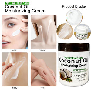 La <span class=keywords><strong>Mejor</strong></span> <span class=keywords><strong>Crema</strong></span> Hidratante Vegana para el Cuidado de la Piel con Coco, Vitamina E, Aloe Vera y Manteca de Karité para Rostro y Cuerpo, Loción Nutritiva Blanqueadora - Product Image 5