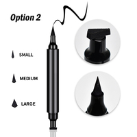 Vente en gros de timbres eye-liner Cat Eye Makeup cruelty free pen Sexy Double-end vegan Winged Waterproof Liquid Organic Stamp Eye-liner