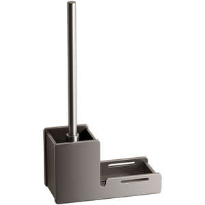 <strong>Aluminium</strong> <strong>Toilet</strong> <strong>Brush</strong> Set Modern Black Matte <strong>Toilet</strong> Seat Cleaner <strong>Brush</strong> and Holder - Product Image 1