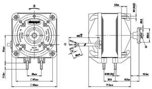 Ventilateur de refroidissement pour équipement frigorifique à roulement à billes OEM, pour M4Q045-DA01-01 230V AC 70/18W 0.48/0.42A 1300/1550RPM - Product Image 5