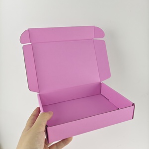 Custom Printed Logo Pink Kraft Mailing <strong>Boxes</strong> for <strong>Small</strong> Business Apparel Packaging - Product Image 6
