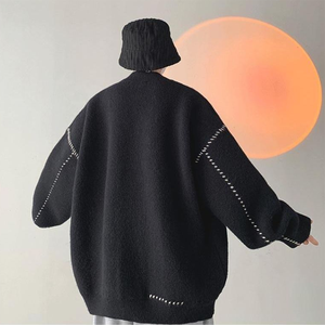 Custom OEM Long Sleeve Knit Jacquard <strong>Cardigan</strong> Sweaters V Neck <strong>Men</strong> Knitted Sweater <strong>Men</strong> <strong>Cardigans</strong> - Product Image 6