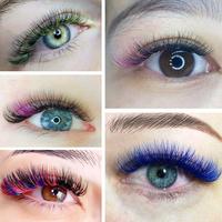 NAGARAKU — Extension de cils Volume Auto-Fan, couleurs violet bleu noir